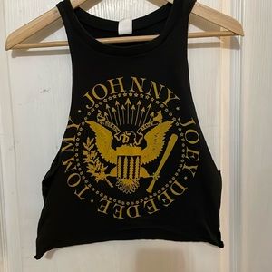 Ramones cropped tank